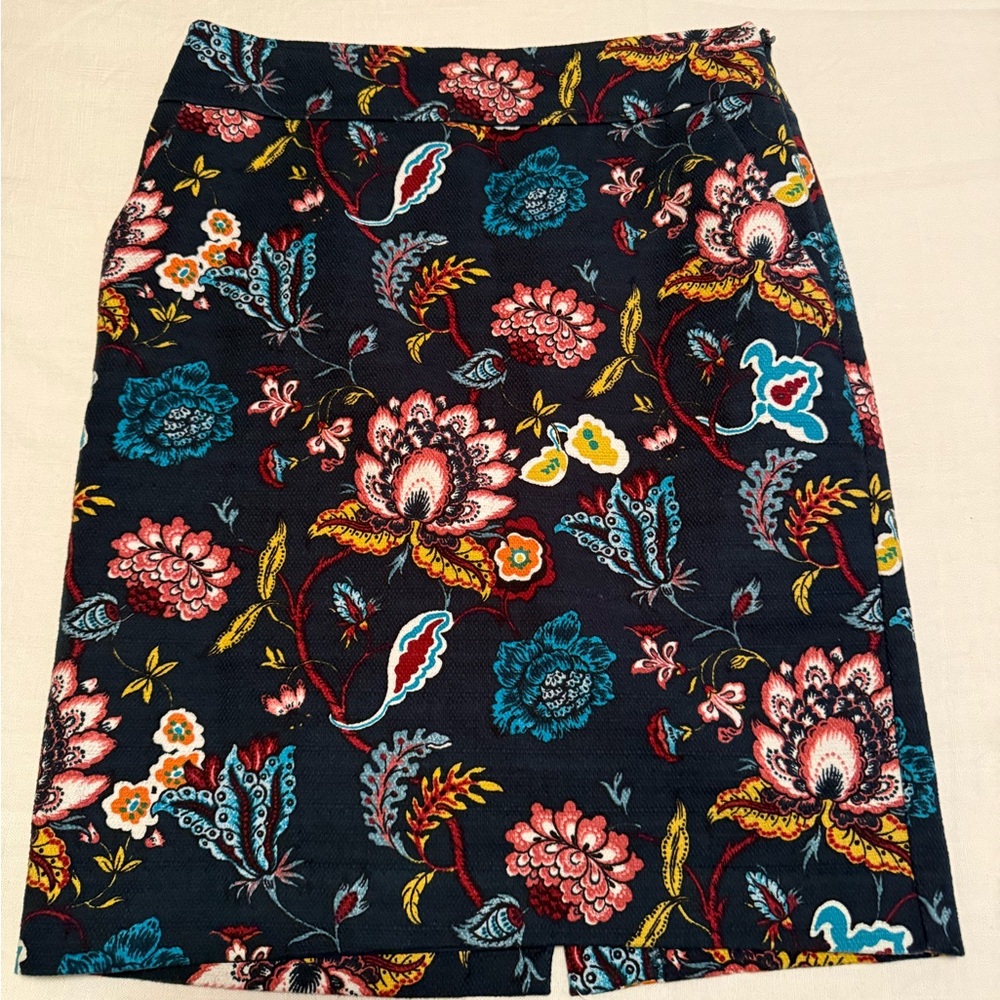 Ann Taylor Loft Floral Patterned Women's Skirt